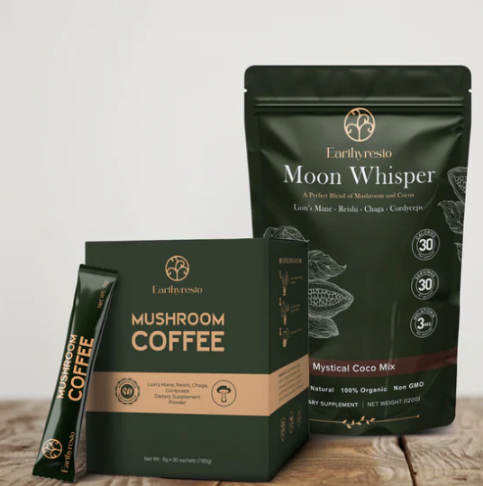 Instant  Mushroom Coffee with Free Cocoa Powder